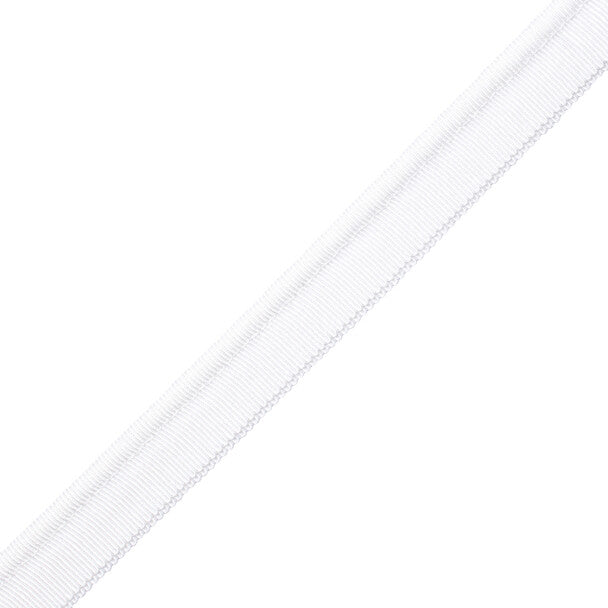 1/4" French Grosgrain Piping - White