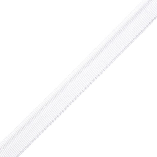 1/4" French Grosgrain Piping - White