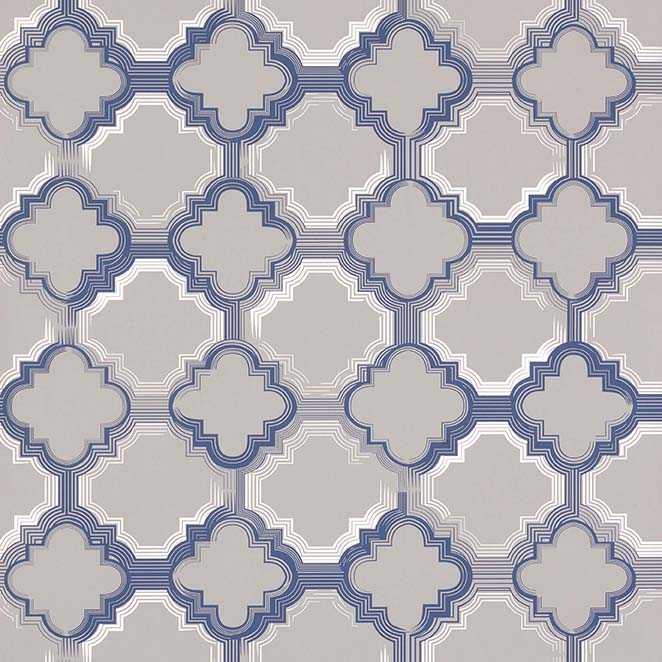 Osborne & Little | Quatrefoil wallcovering - W6599-01