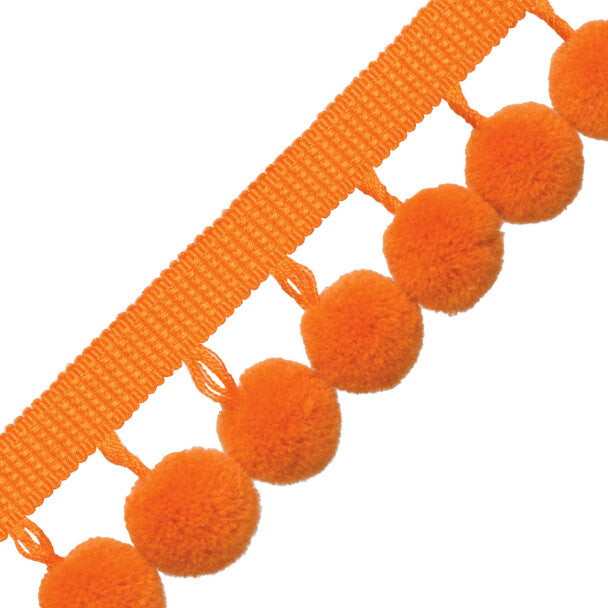 Dolce Pom Pom Fringe - Orange Float