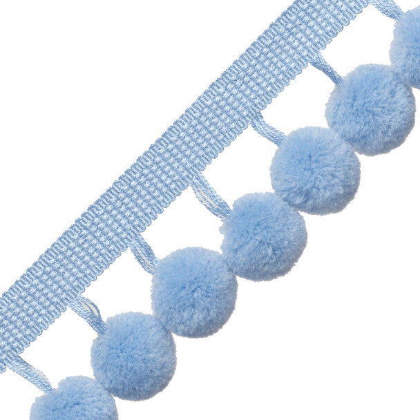 Dolce Pom Pom Fringe - Blue Frosting