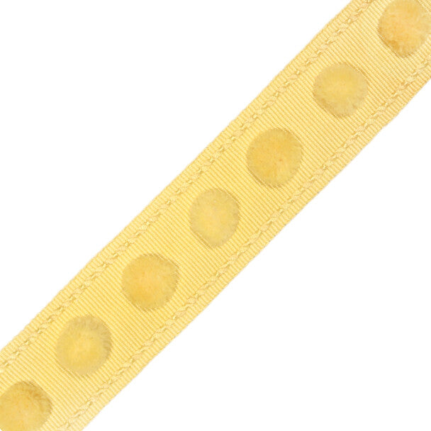 1.4" Dolce Pom Pom Border - Banana Split