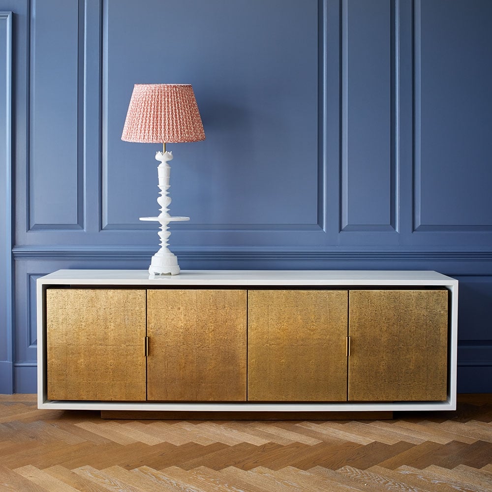 Diego Cabinet Off White High Gloss Lacquer