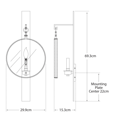 Andrew Martin Alice Wall Light