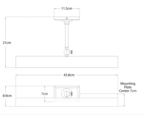 Andrew Martin | Cabinet Maker's Single Picture Light Bronze