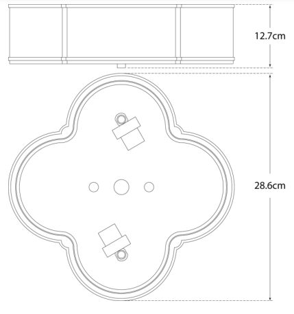 Basil Ceiling Light Small