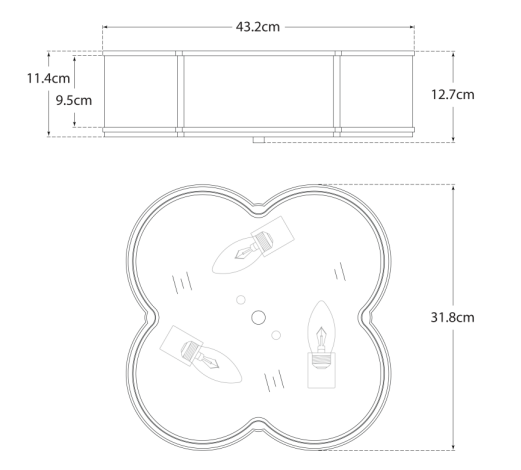 Basil Ceiling Light Large