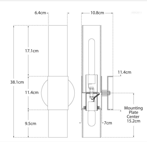 Penz Wall Light Brass
