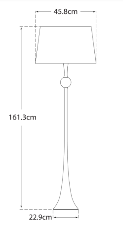 Andrew Martin | Dover Floor Lamp Gild