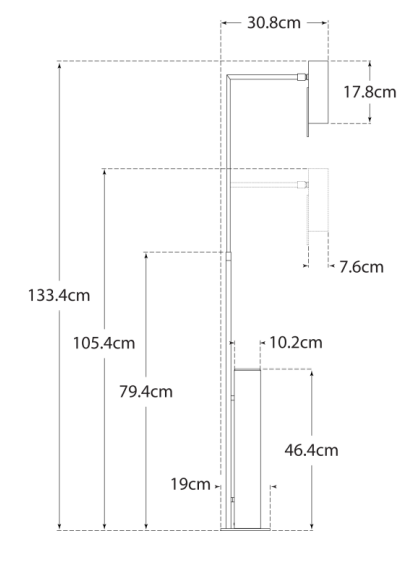 Andrew Martin | Alma Floor Lamp Brass