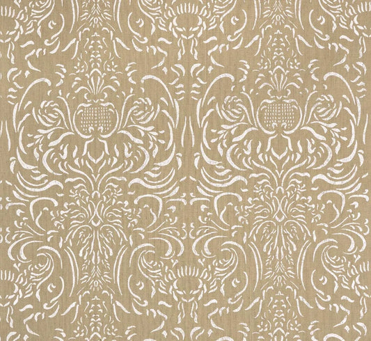 Pierre Frey French Damask Outline - White