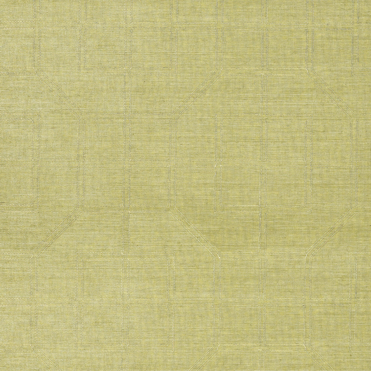 Schumacher | Linyi Embroidered Fret Sisal wallcovering - 5003551