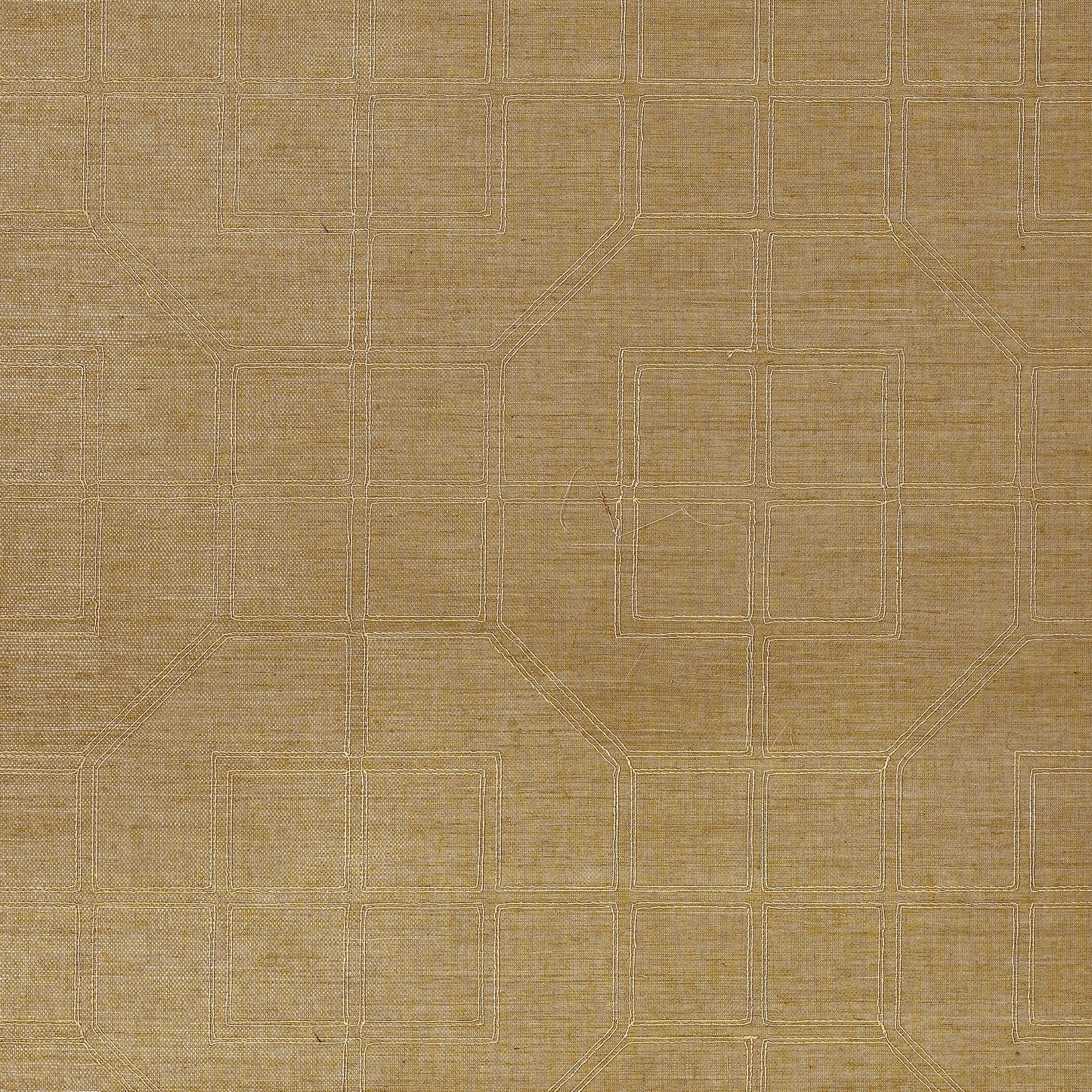 Schumacher | Linyi Embroidered Fret Sisal wallcovering - 5003553