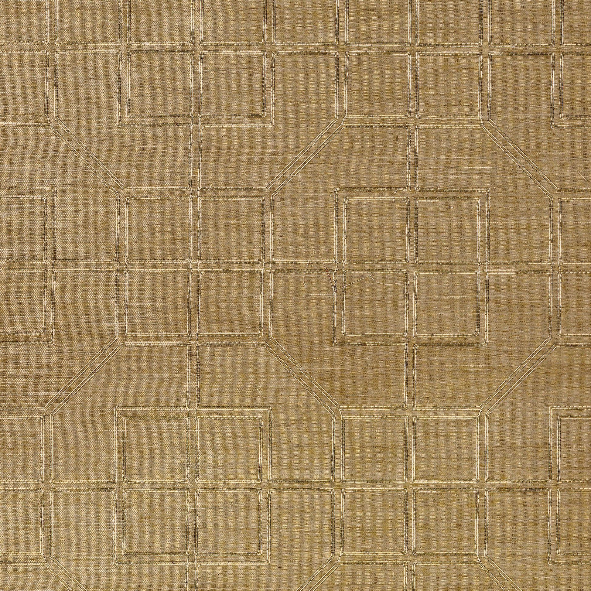 Schumacher | Linyi Embroidered Fret Sisal wallcovering - 5003553