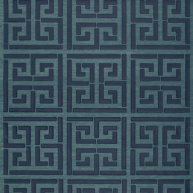 Schumacher | Greek Key Sisal wallcovering - 5005691