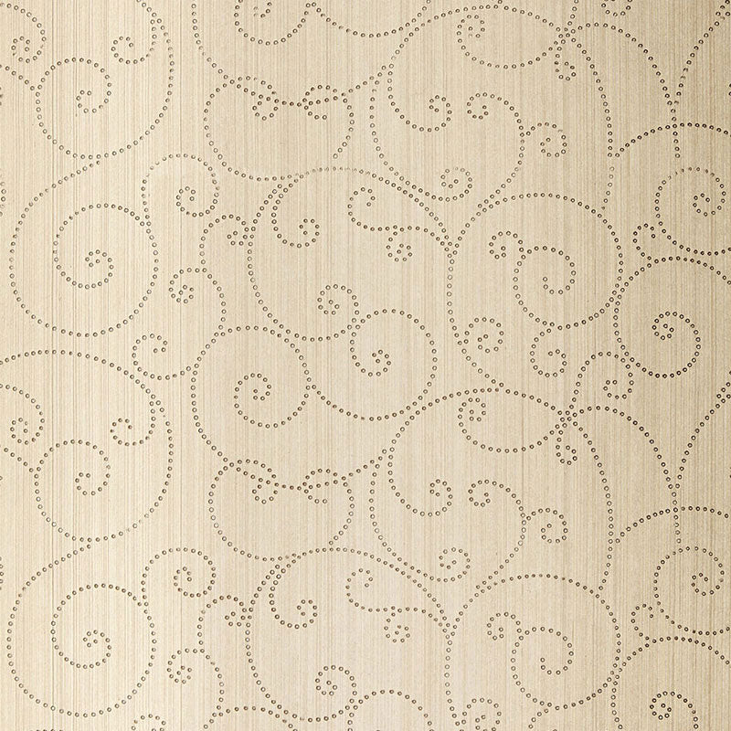 Schumacher | Beaded Scroll wallcovering - 5005720