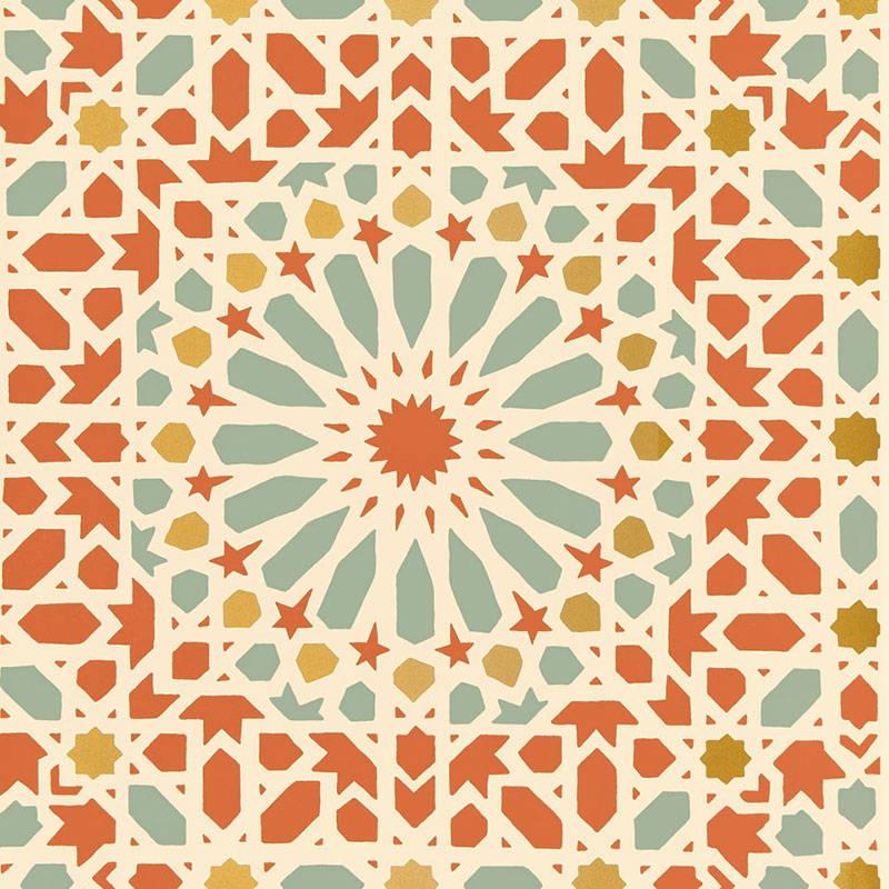 Schumacher | Nasrid Palace Mosaic wallcovering - 5005962