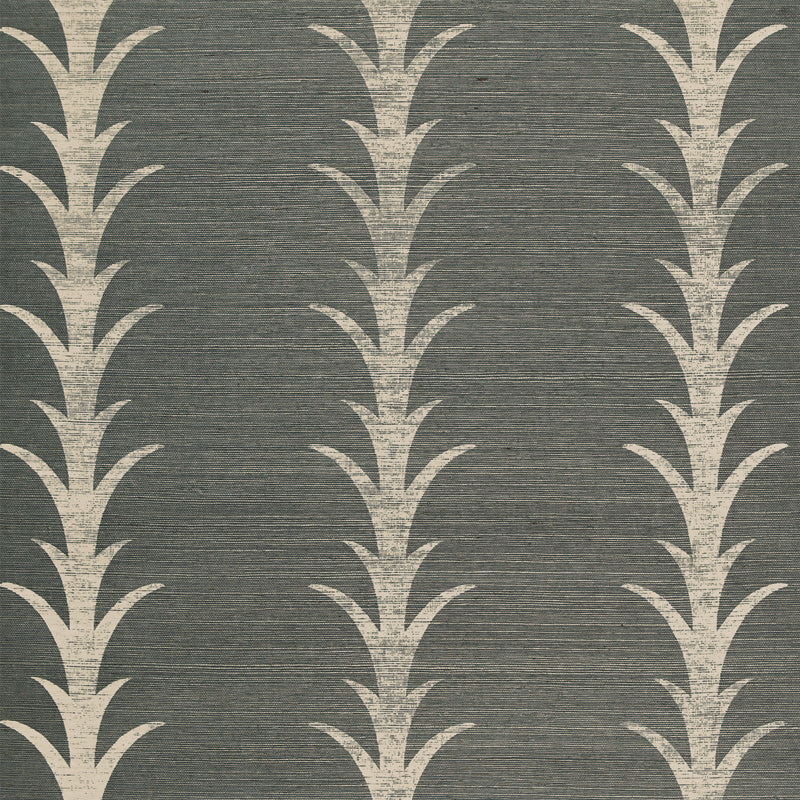 Schumacher | Acanthus Stripe Sisal wallcovering - 5006050