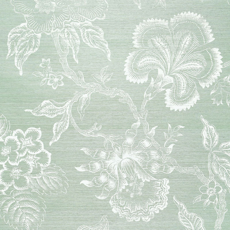 Schumacher | Hothouse Flowers Sisal wallcovering - 5006092