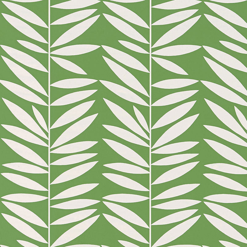 Schumacher | Leaf Stripe wallcovering - 5007511