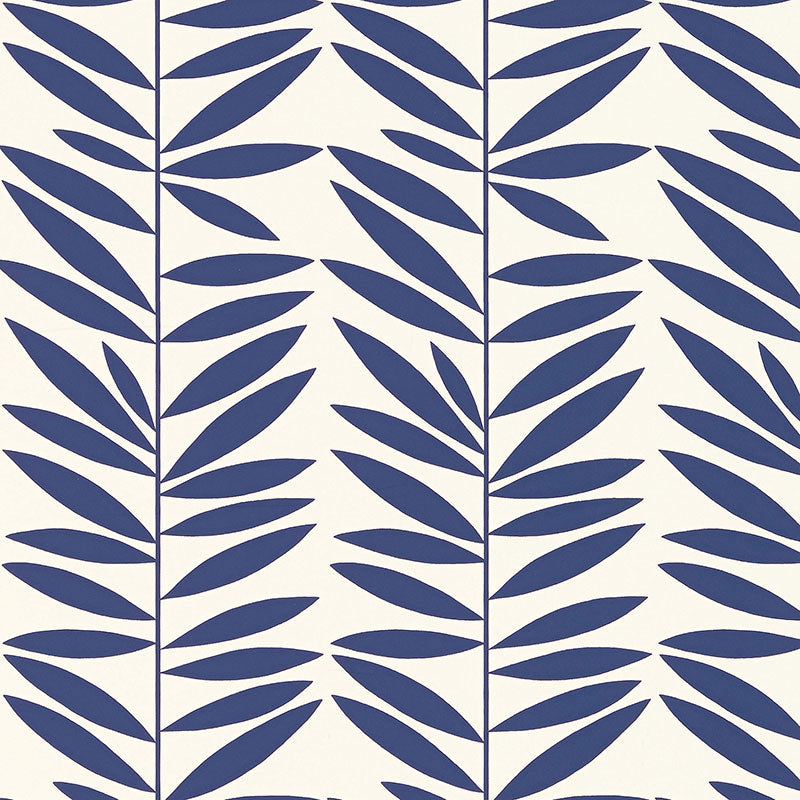 Schumacher | Leaf Stripe wallcovering - 5007512