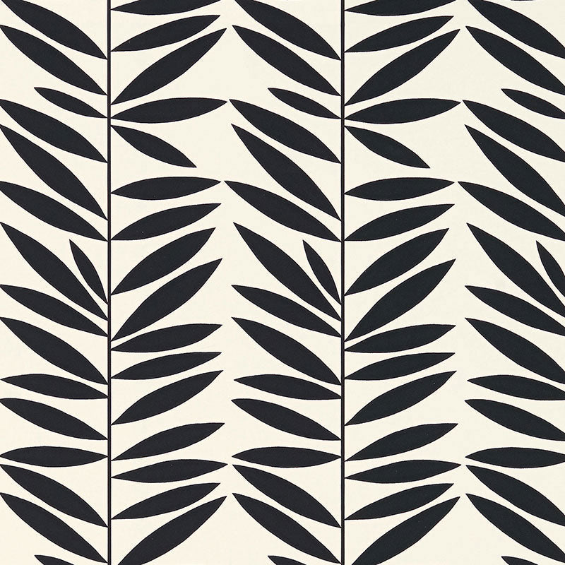 Schumacher | Leaf Stripe wallcovering - 5007513