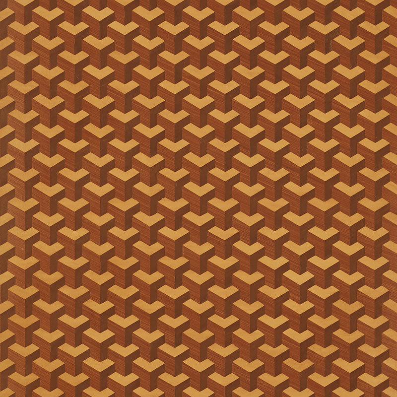 Schumacher | Angolo Hand Painted Marquetry wallcovering - 5008201