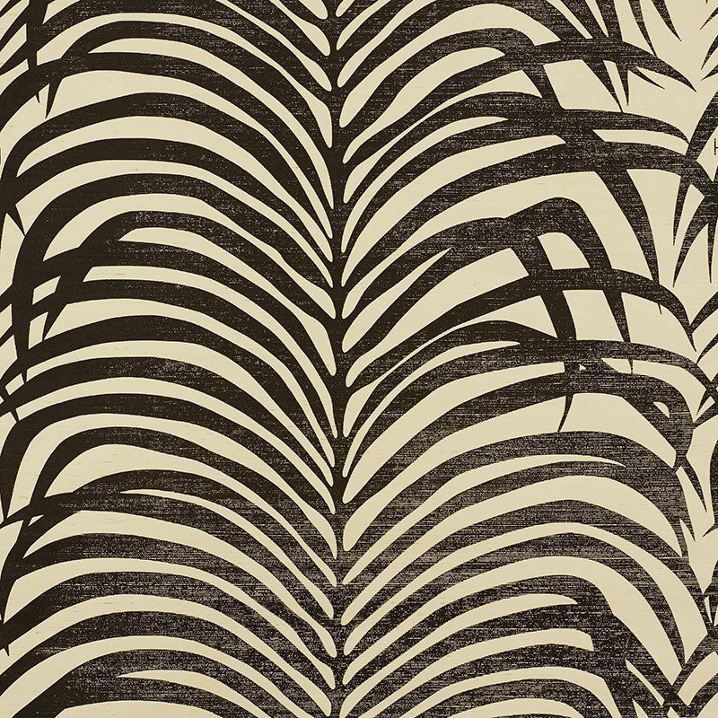 Schumacher | Zebra Palm Sisal wallcovering - 5008222
