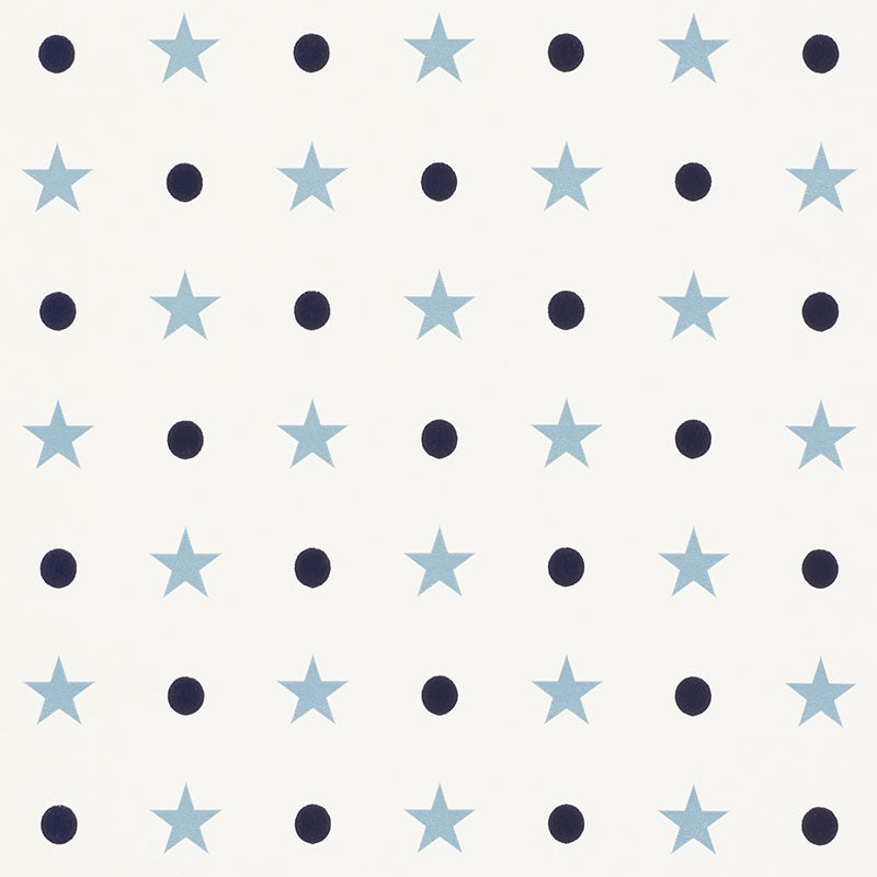 Schumacher | Etoiles et Points wallcovering - 5008550