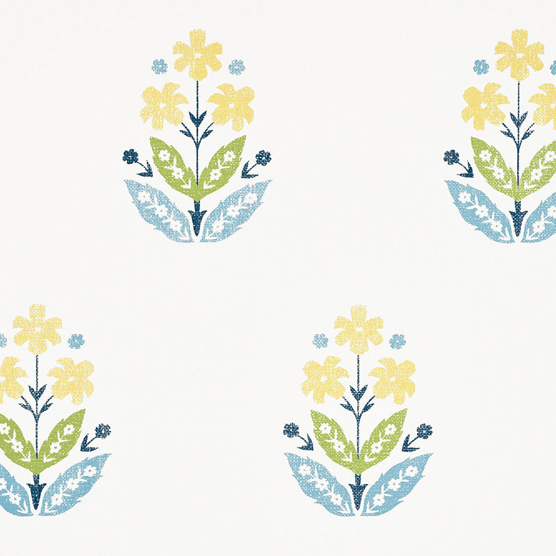 Schumacher | Floweret Paperweave wallcovering - 5008920