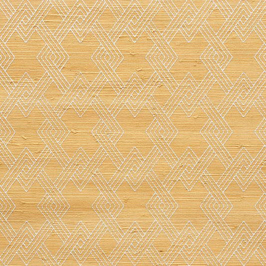 Schumacher | Hix Embroidered Jute wallcovering - 5008960