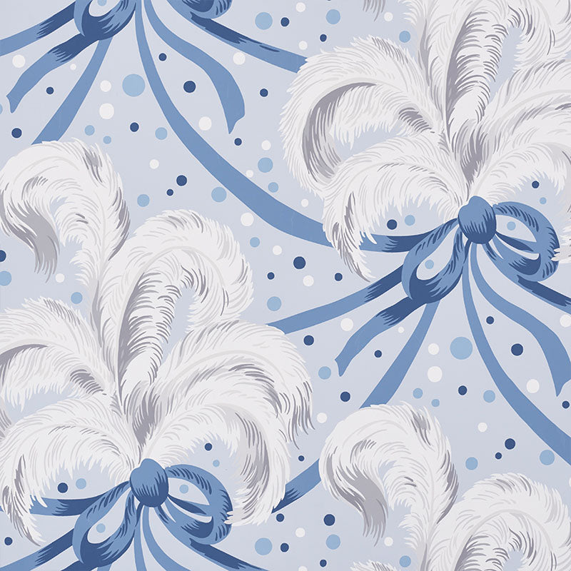 Schumacher | Plumes et Rubans wallcovering - 5009180
