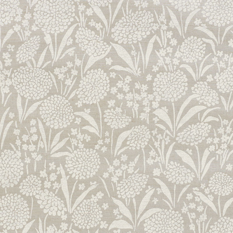 Schumacher | Chrysanthemum Hemp Shimmer wallcovering - 5009790