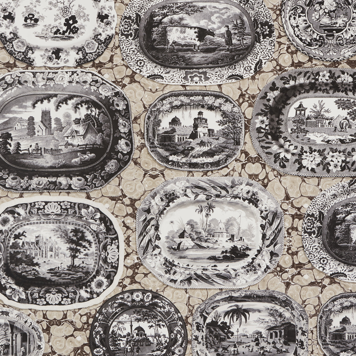 Schumacher | Plates & Platters wallcovering - 5010411