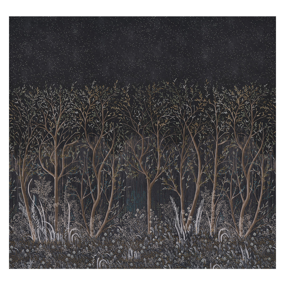 Schumacher | Brindille Golden Accented Panel Set wallcovering - 5010921