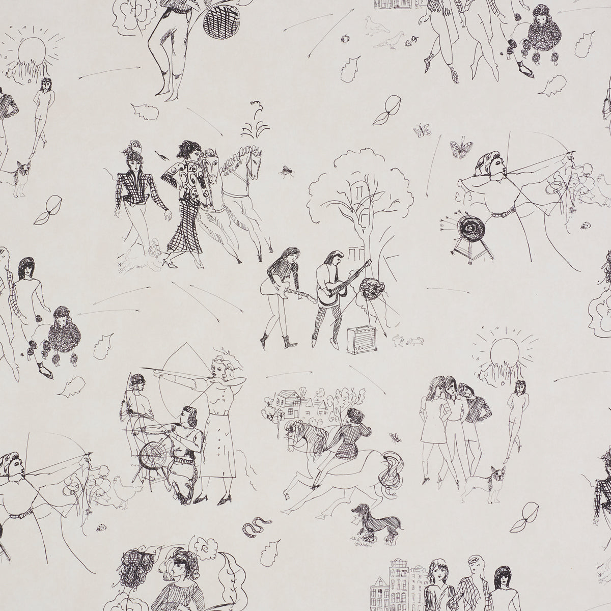 Schumacher | Toile de Femmes wallcovering - 5011080