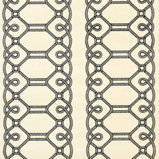 Schumacher | Ziz Embroidered Sisal wallcovering - 5011470