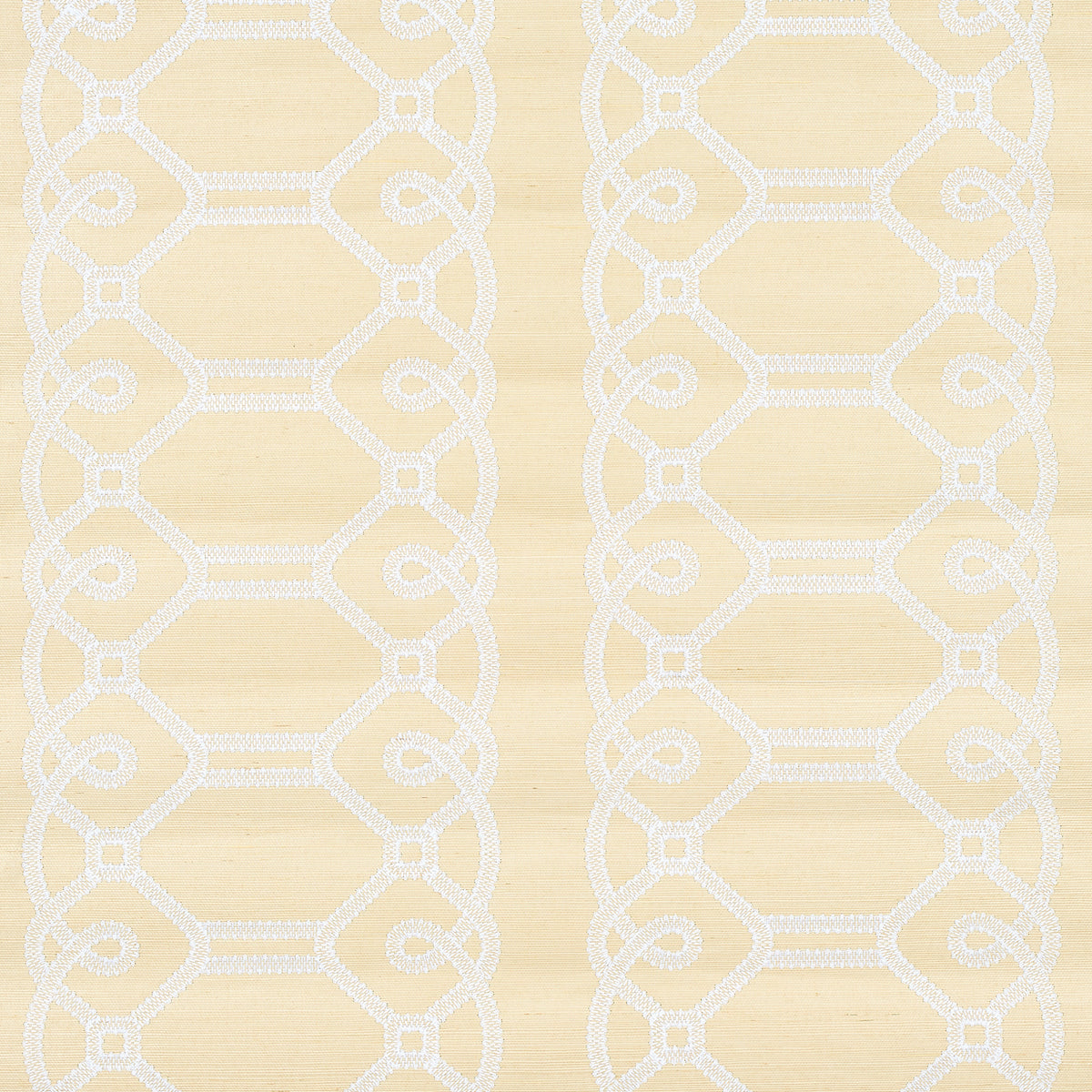 Schumacher | Ziz Embroidered Sisal wallcovering - 5011471