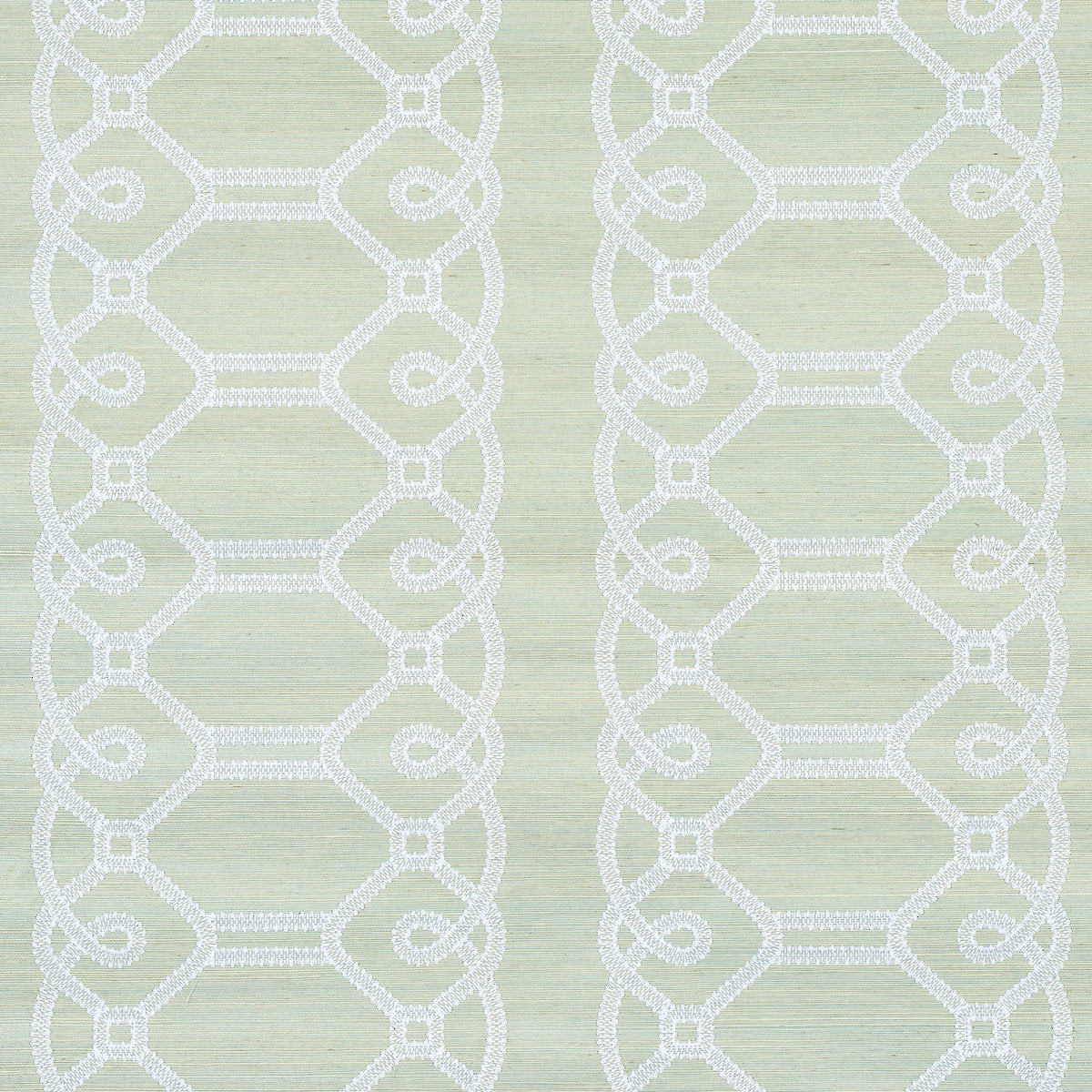 Schumacher | Ziz Embroidered Sisal wallcovering - 5011472