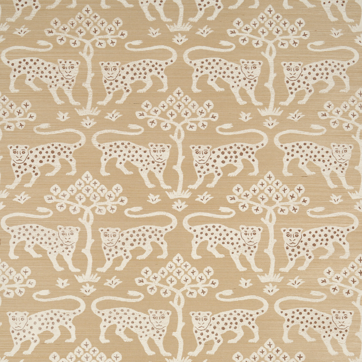 Schumacher | Woodland Leopard Sisal wallcovering - 5012303