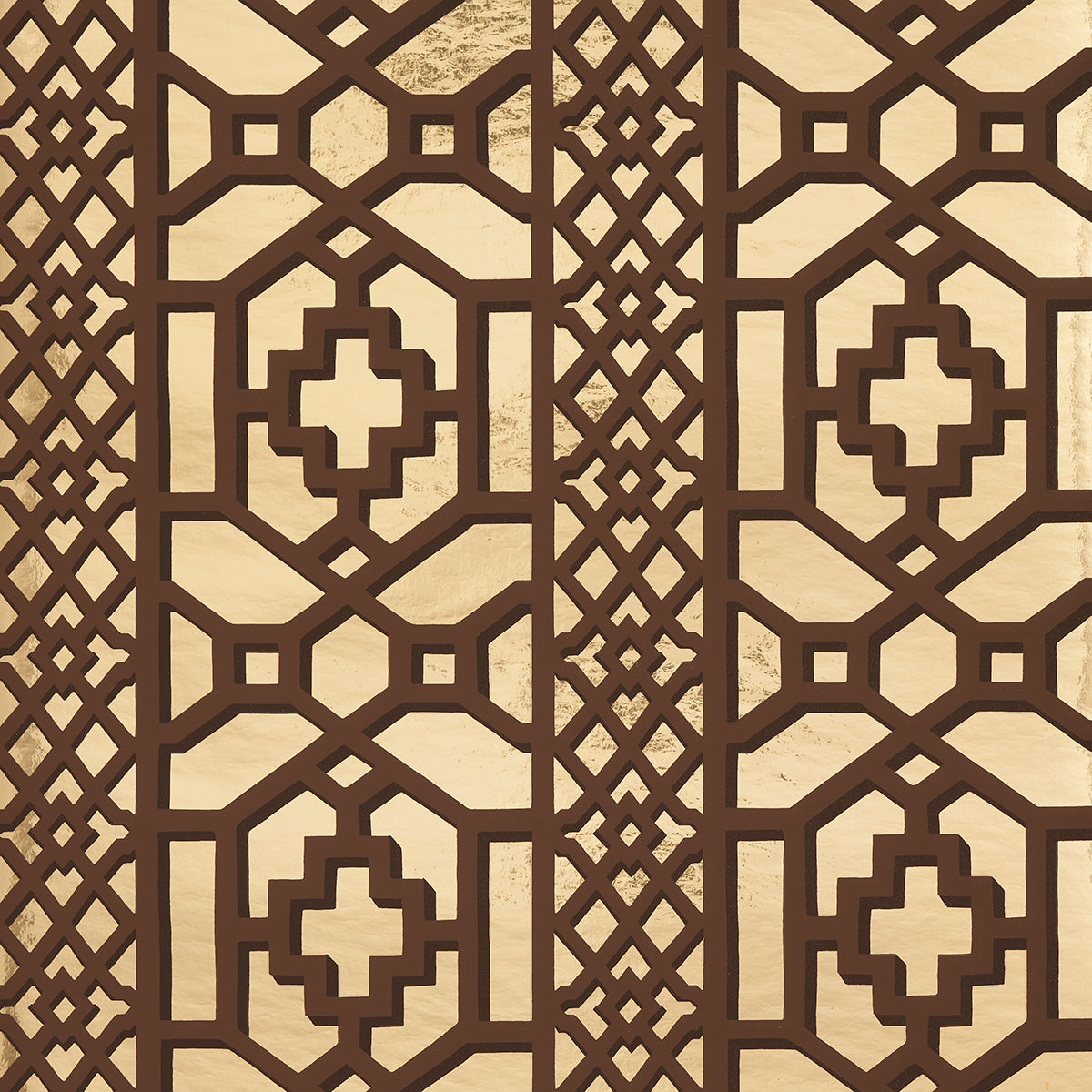 Schumacher | Zanzibar Trellis Mylar wallcovering - 5013640