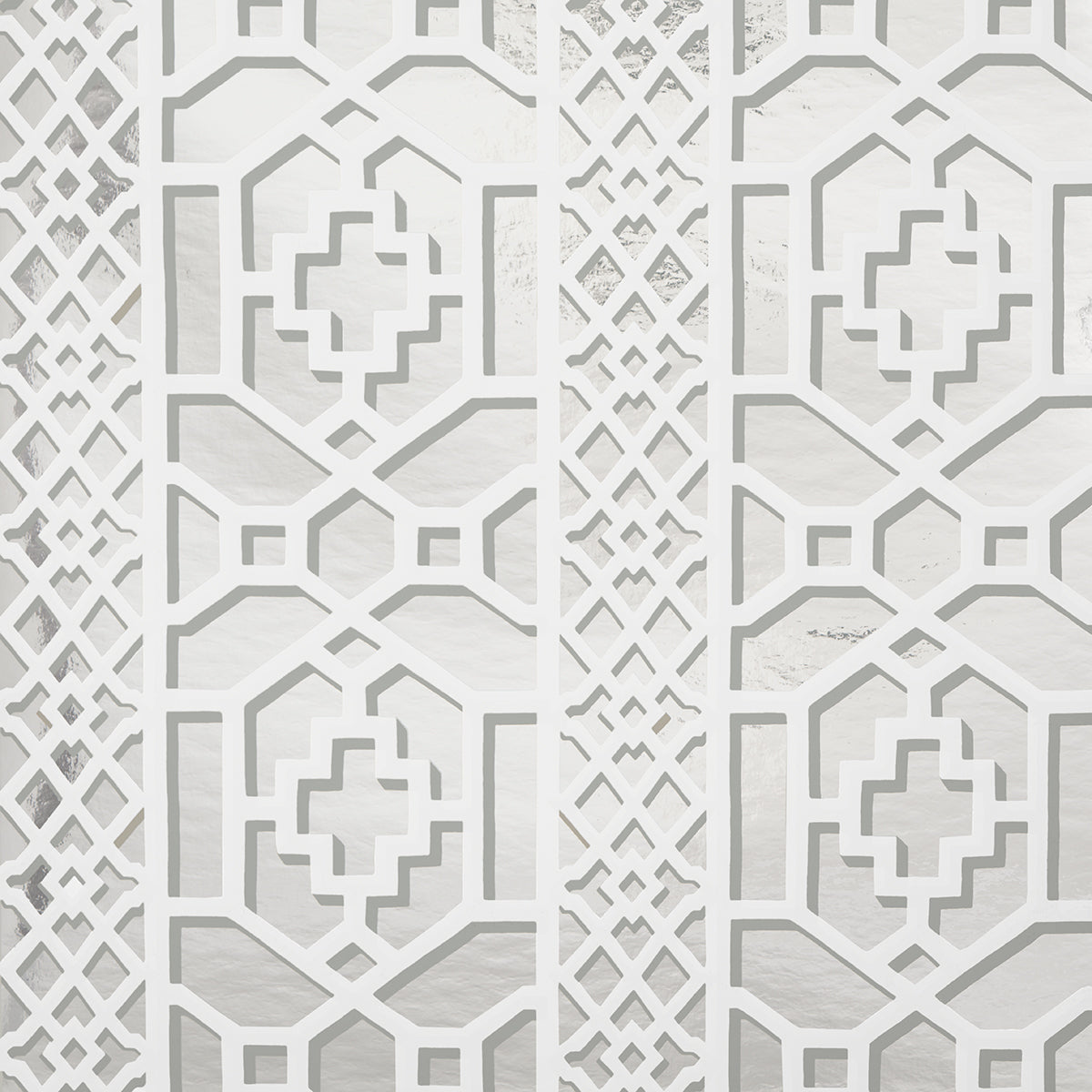 Schumacher | Zanzibar Trellis Mylar wallcovering - 5013641