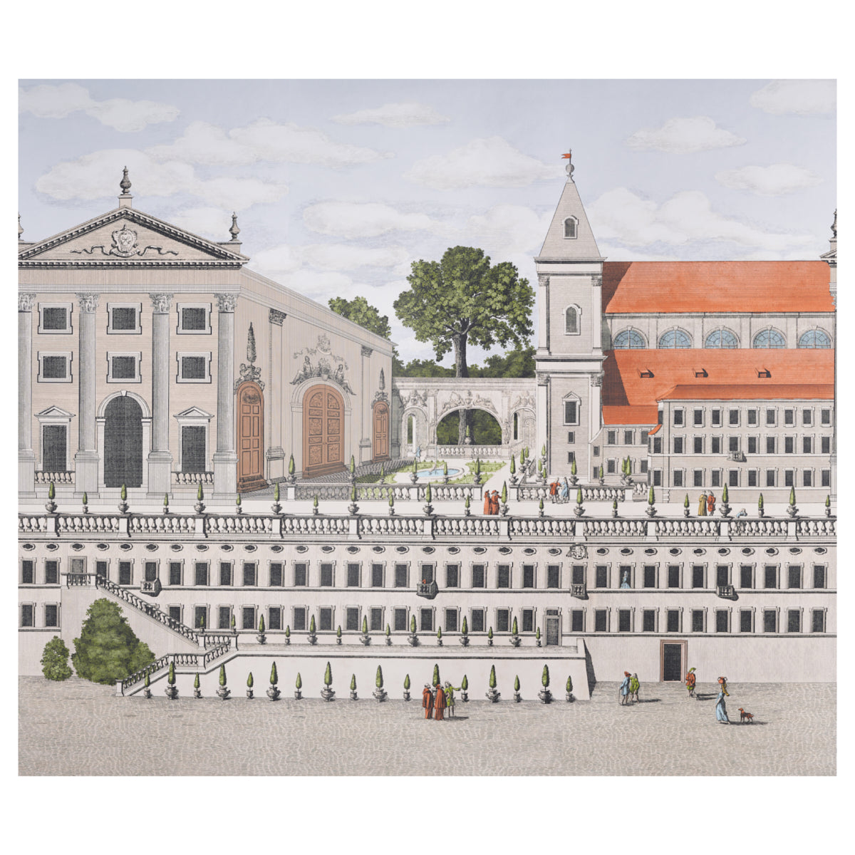 Schumacher | Piazza Firenze Panel Set wallcovering - 5014300