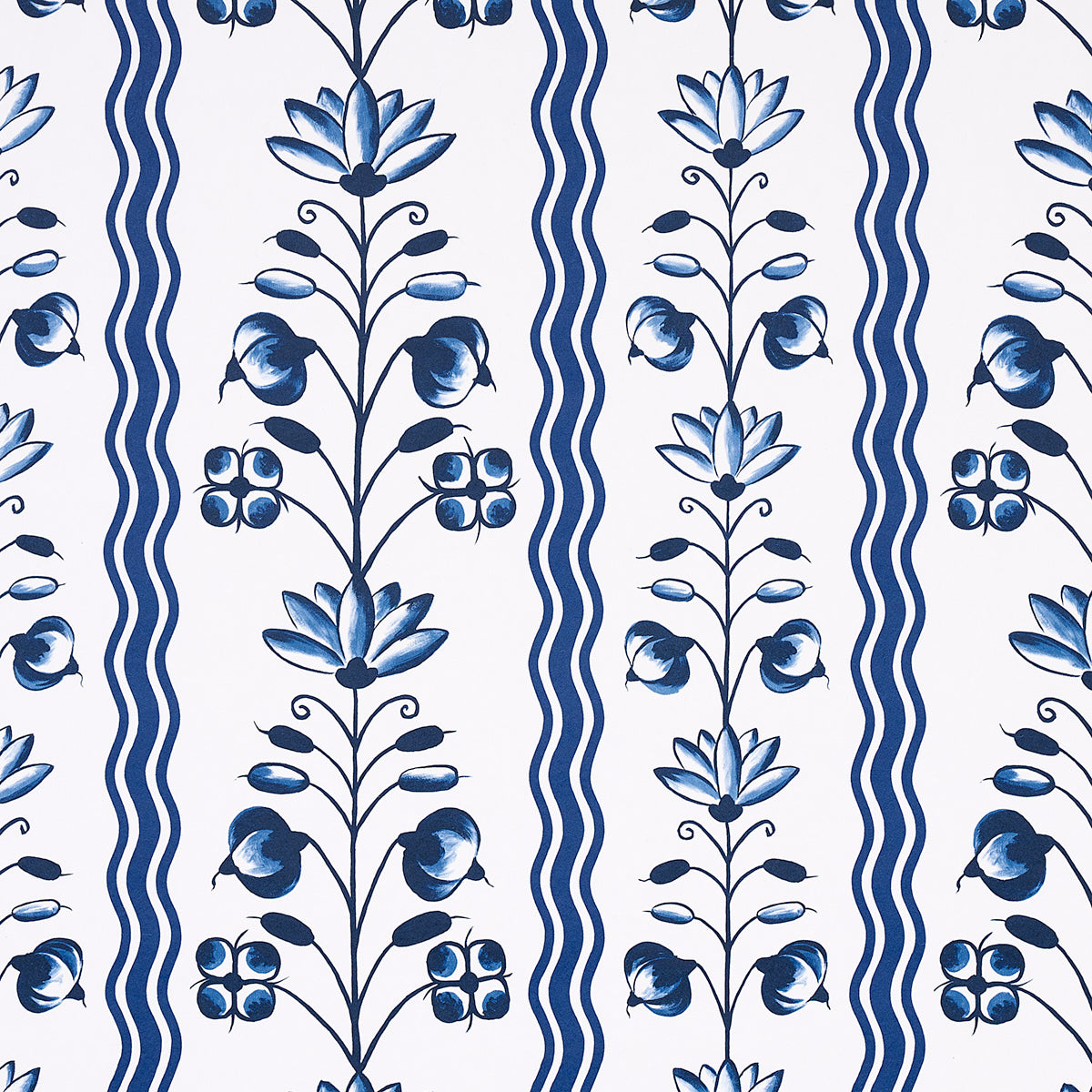 Schumacher | Delft Waves wallcovering - 5014380
