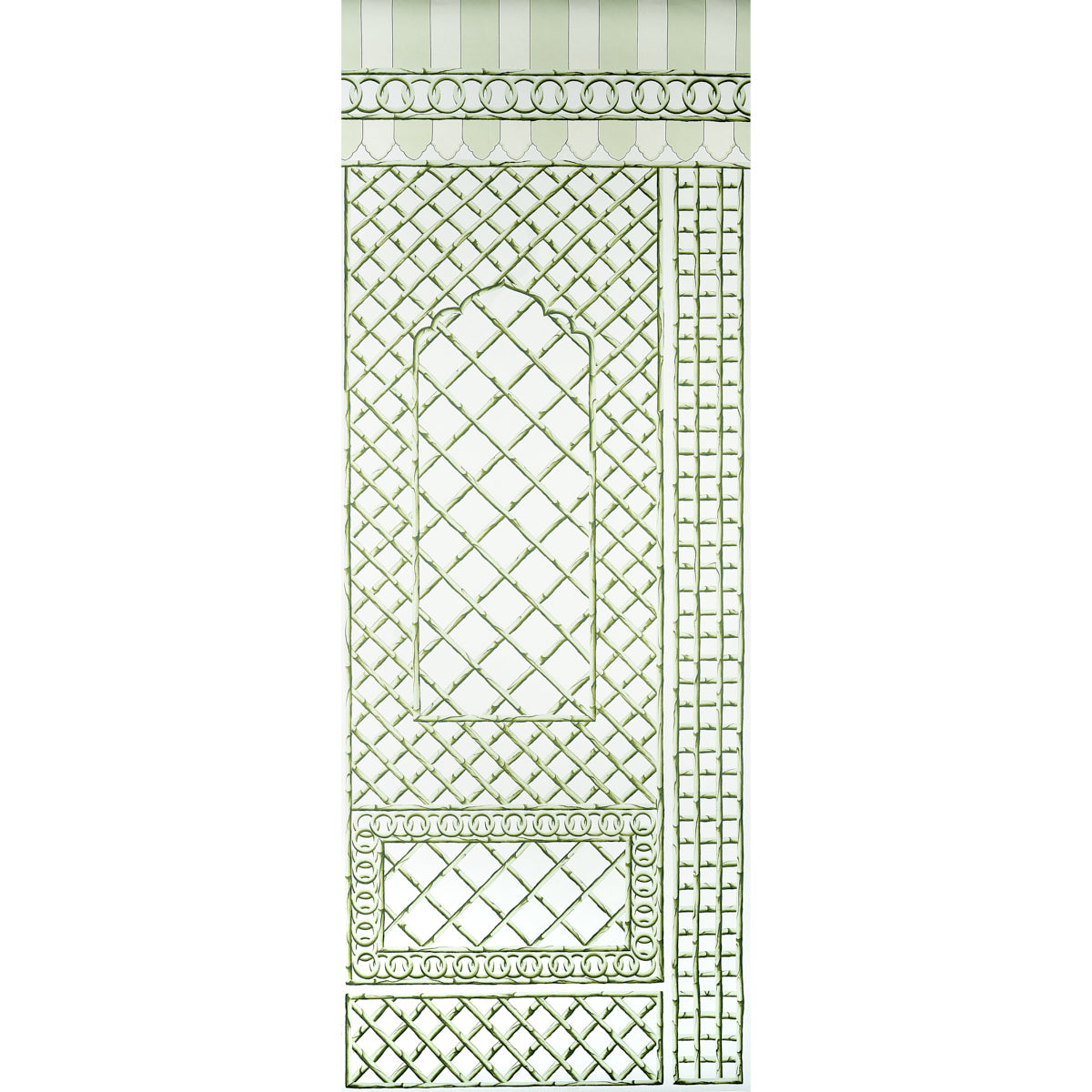 Schumacher | Bamboo Trellis Panel B wallcovering - 5014400