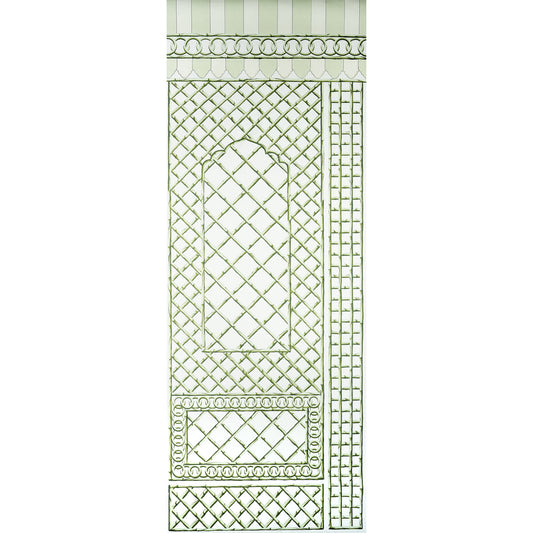 Schumacher | Bamboo Trellis Panel B wallcovering - 5014400