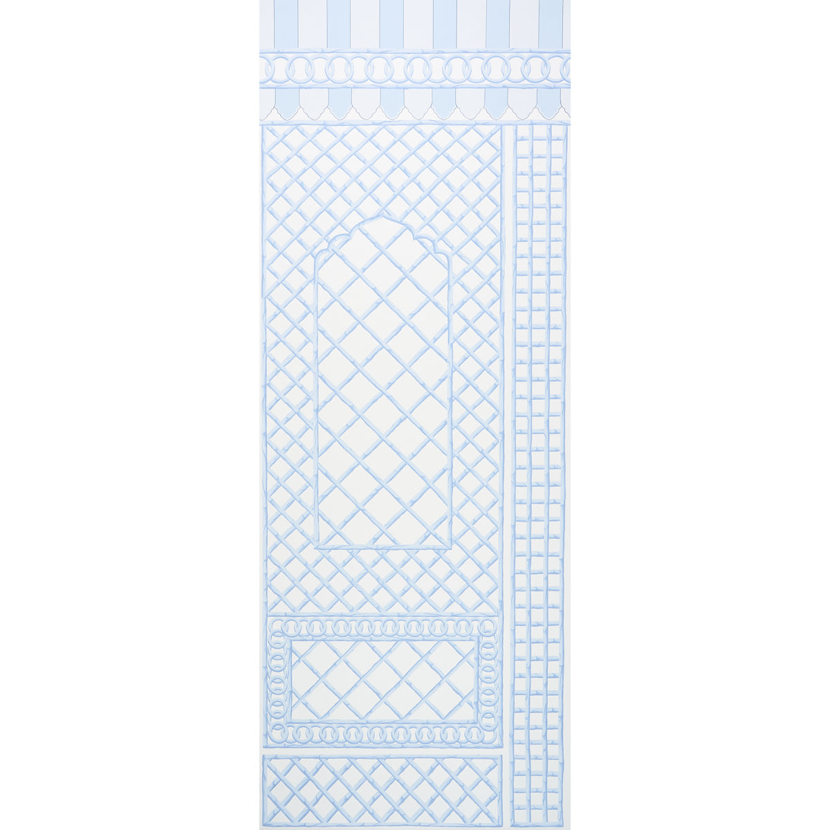 Schumacher | Bamboo Trellis Panel B wallcovering - 5014401