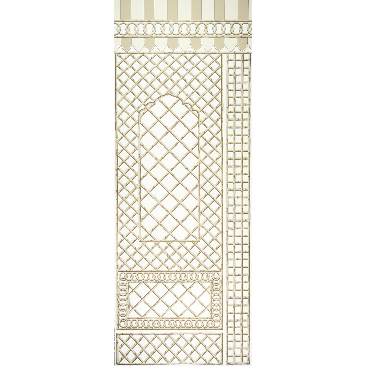 Schumacher | Bamboo Trellis Panel B wallcovering - 5014402