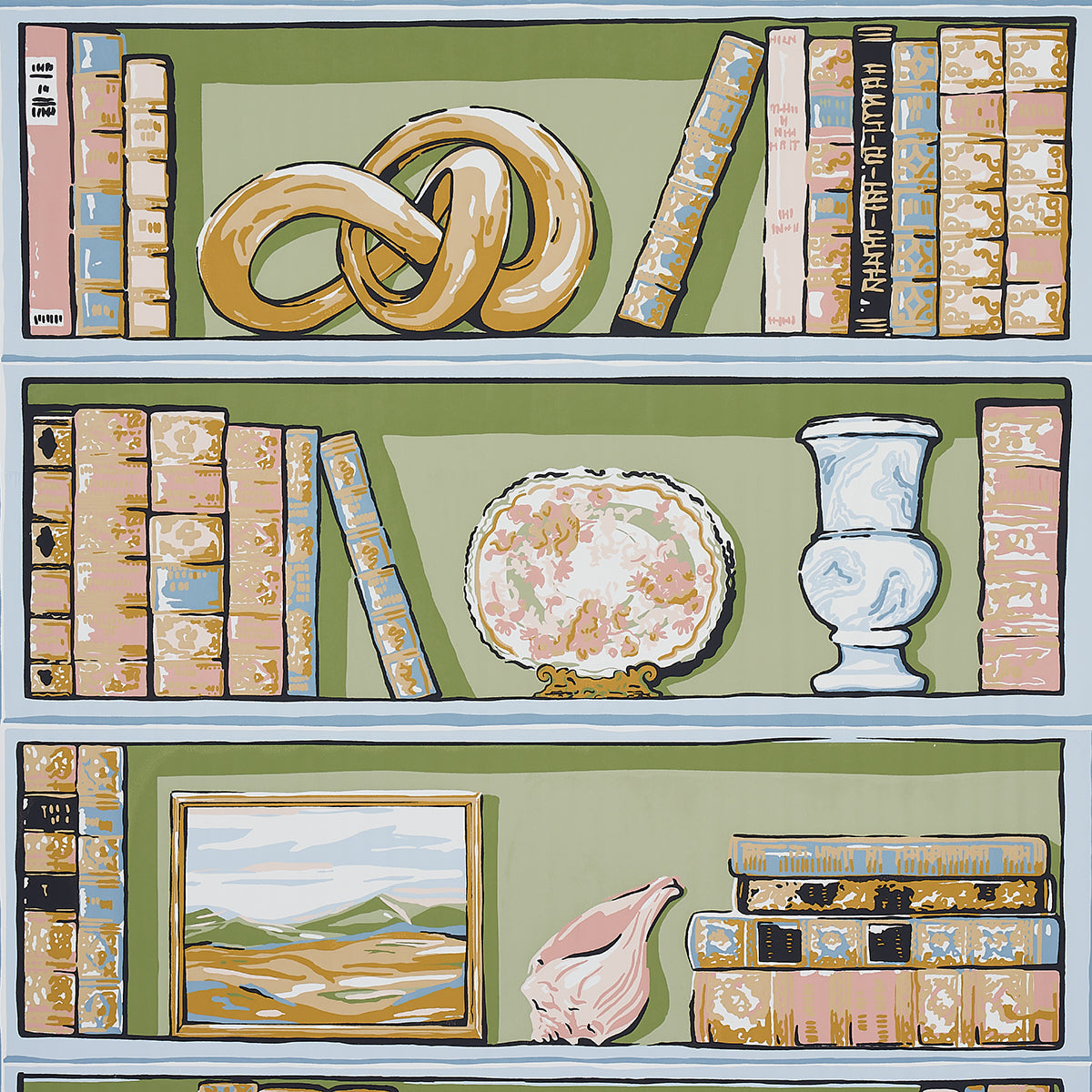 Schumacher | Natalie’s Library wallcovering - 5014730