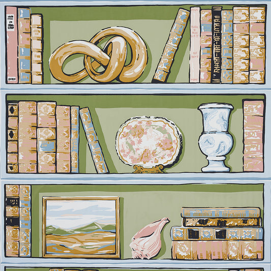 Schumacher | Natalie’s Library wallcovering - 5014730